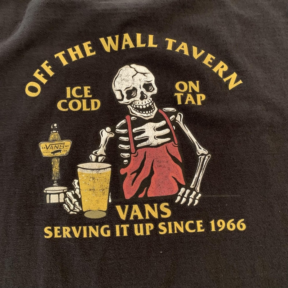 Vans Shirt Lot Of 2 Mens 2XL Black White Off The Wall Tavern Graphic Tee T-Shirt - Picture 12 of 16